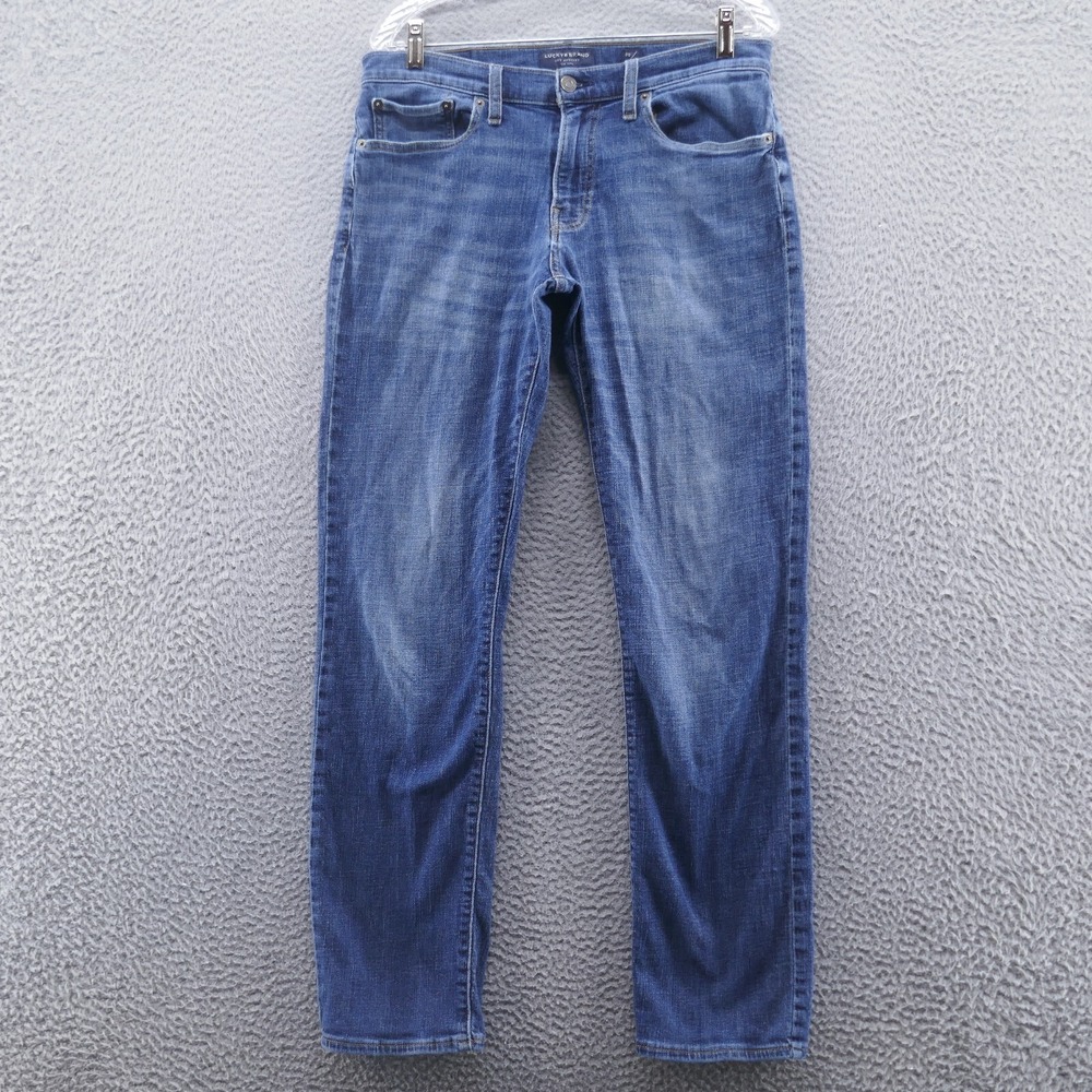 Lucky Brand Mens 121 Slim Straight Jeans 30x32* Blue Medium Wash Denim